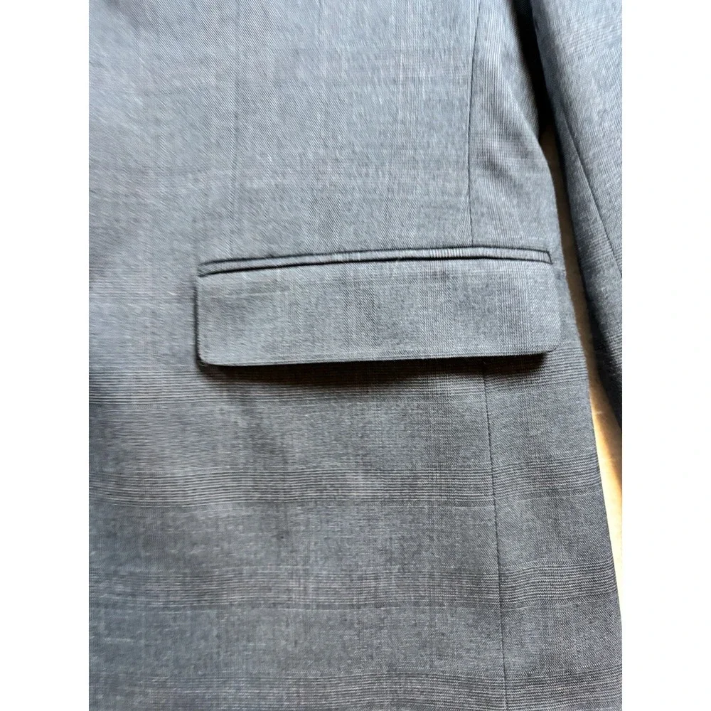 Banana Republic Blazer Mens 44R slim fit Sport Coat Casual Jacket Suit Glen NWOT